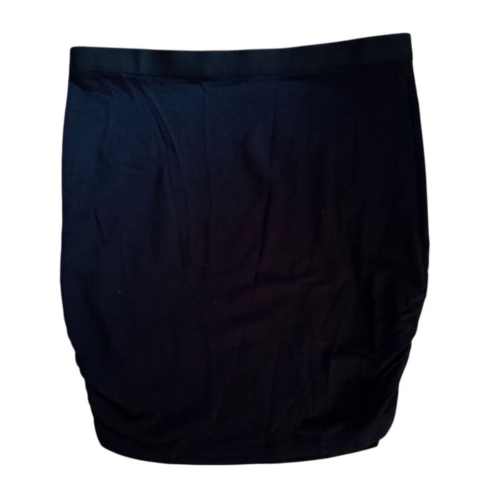 Theory Women's Black Knee Length Pencil Skirt Size L Casual Stretch